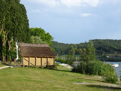 Bodensee_Wangen Blick auf ein Strandbad am Bodensee.