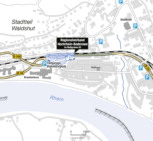 Stadtplan RVHB Anfahrtskizze des Regionalverbandes.